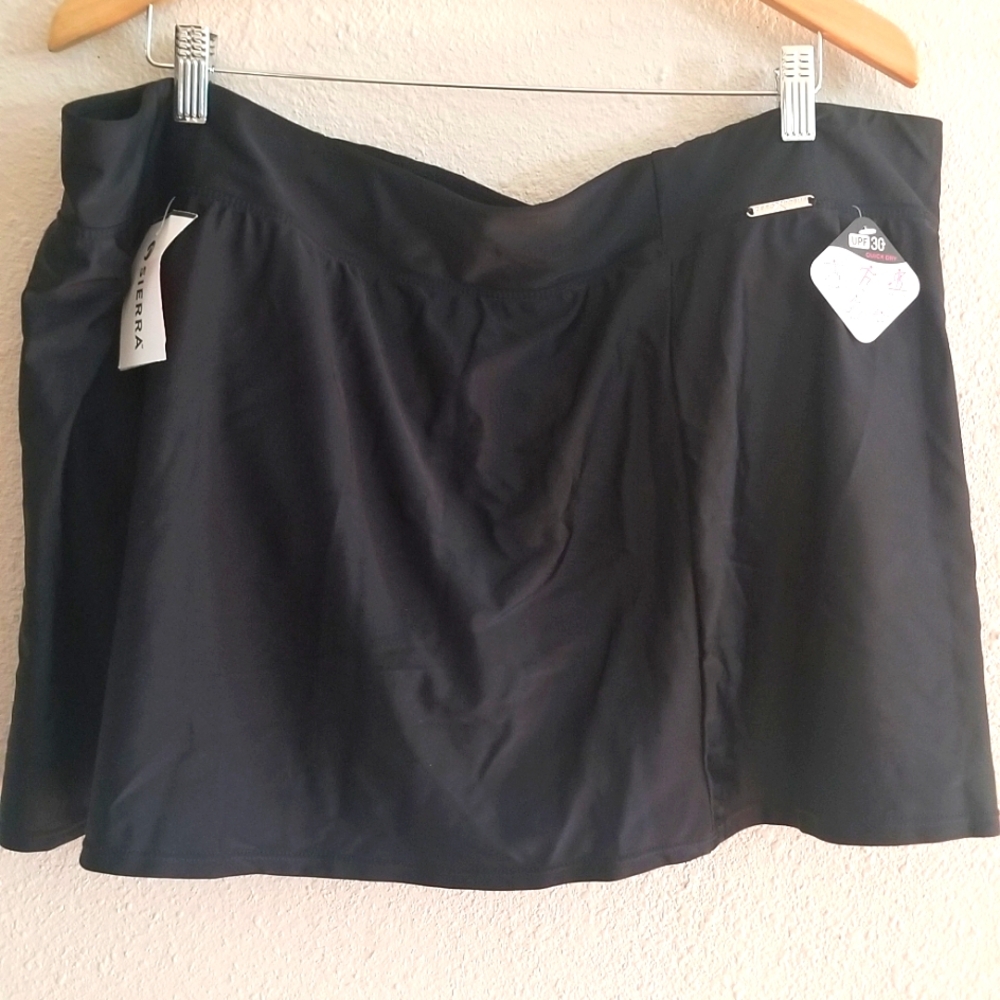 ZeroXposur NWT swim/ sport black skirt size 3X